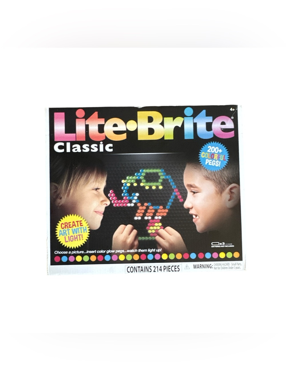 Lite Brite Classic Kids Light Peg Art Toy - Multi-Color NIB NWT Gift Idea X-MAS
